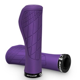 AEYINO Handlebar Grips - Ergonomic Mountain Bike Grips With Single Lock-on, Comfortable Rubber Anti-Slip Handle Grips, Bicycle Handle Bar for 22.2mm MTB, Road Bike, BMX Grips, Trekking, Cruiser