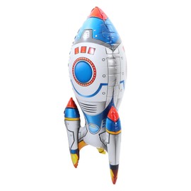 MUCKLILY Rocket Balloons, Space Party Decorations, Spaceship Balloons, Rocket Ship Balloons, Large Rocket Balloons, Space Party Favors, Spaceship Balloons, Party Decoration