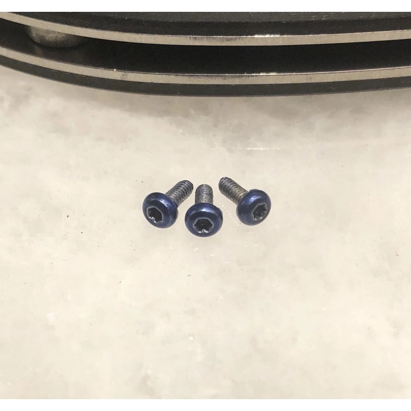 18-8 Blue Stainless Steel Screws For Spyderco Pocket Clip Manix