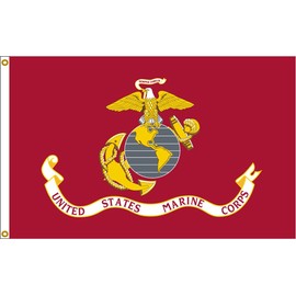 US Marine Corps 5ftx8ft Nylon Flag 5x8 Made In USA 5'x8'