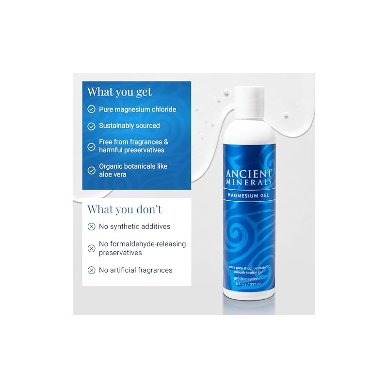 Ancient Minerals Magnesium Gel - 8oz Tube