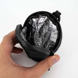 COOWONE Small Dog Treat Pouch, Dog Training Treats Bag, Portable Pet Snack Baits Storage Pouches, Waterproof and Durable Puppy Food Bag, Pocket Size Doggie Treat Bags (Black 3.0)