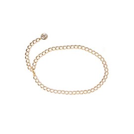 collezione alessandro Kora Simple Chain Link Belt with Coin End, gold
