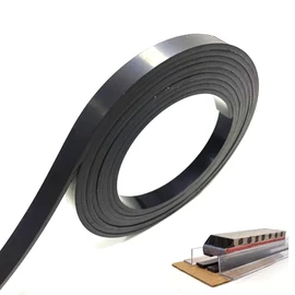 Monopolar Magnetic Strip 1/2" for Maglev Train Science Project Kit,Thickness 0.12 Inches (Length 100 feet for Classroom)