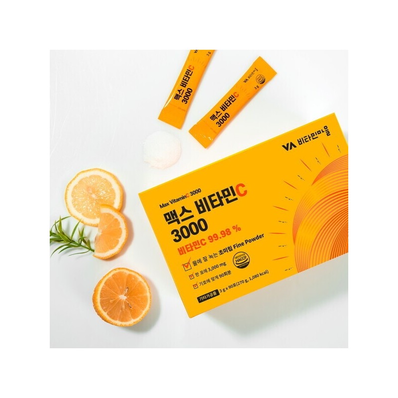 Vitamin Village (90 packets/3-month supply) Max Vitamin C 3000 Powder
