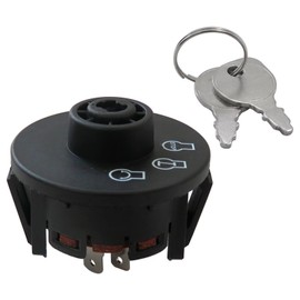 New Version Ignition Starter Switch Replacement with 2 Keys 117-2221 137-4100 for TimeCutter ZS and SS Series and Titan Zero-Turn mowers, Replace 1172221, 430-120, 1374100
