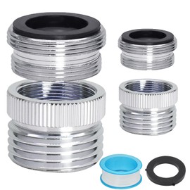 vibedor Brass Faucet Adapter with Aerator, 3/4 GHT Faucet Adapter to Garden Hose Adapter for Kitchen, Bathtub and Garden to Connect Garden Hose