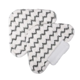 Meriton Washable Steam Mop Pads Triangle Replacement Cleaning Pads Fits Shark Lift-Away/Genius Hard Floor Steam Pocket Mop S3973D S3973 S5003D S6002 (2 Pack)