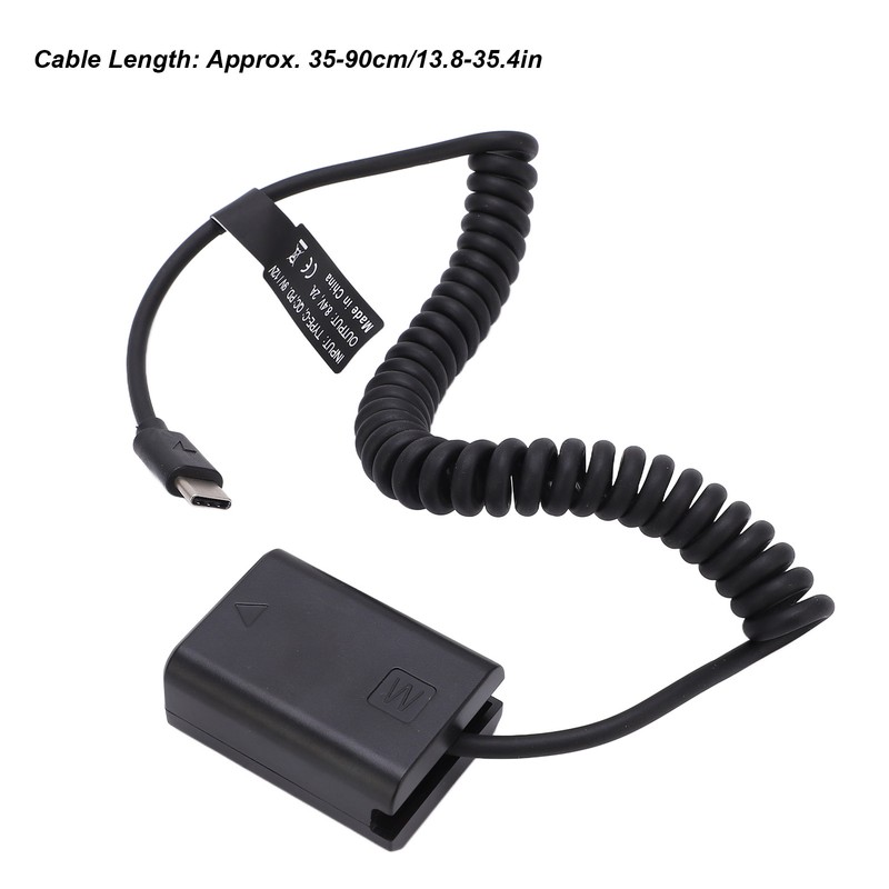 Type C Power Adapter DC Coupler FW50 Full Decoded Dummy