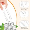 10 Stück Eiswürfelzange Transparent, Kleine Kunststoff Servierzangen für Buffet, Salat,