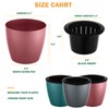 Planterhoma Self Watering Pots for Indoor Plants (Silver Gold, 6.7