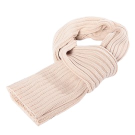 bestree Winter Wool Scarves for Women Pure Color Chunky Extended Knit Warm Neck Couple Scarfs Shawls Wraps for Ladies and Men (Beige)
