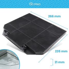 DL-pro Activated Carbon Filter for AEG Electrolux, Indesit, Küppersbusch, Whirlpool, Bosch, Siemens, Faber, Franke, Brandt, Smeg cooker hoods