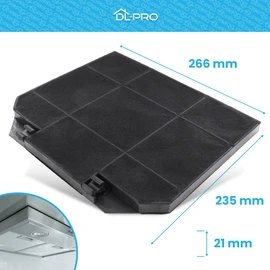 DL-pro Activated Carbon Filter for AEG Electrolux, Indesit, Küppersbusch, Whirlpool, Bosch, Siemens, Faber, Franke, Brandt, Smeg cooker hoods