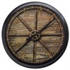 Springfield Wood Wheel Low Profile Patio Thermometer (13.25-inch)