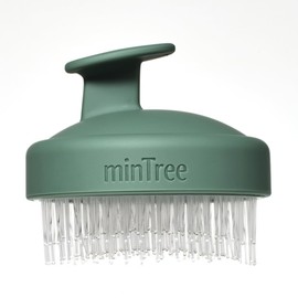 MINTREE Scalp Purify Massager/Scalp Scrubber with Flexible and Dense Bristles for Hair Growth, Hair Shampoo Brush for Scalp Exfoliator, Stimulating Scalp