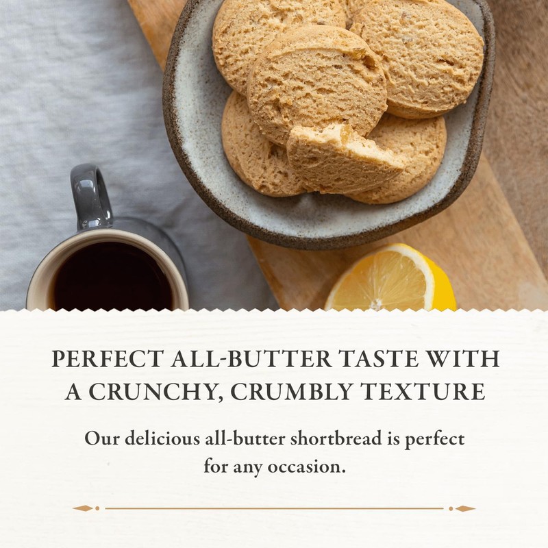 Walker's Shortbread Gluten Free Ginger & Lemon Cookies, All-Butter Shortbread