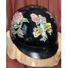 Tennessee Leather Lady Rider Black Dot Approved Motorcycle Helmet With