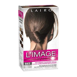 Clairol L'Image Permanent Hair Dye, 862 Medium Golden Brown Hair Color, 1 Count