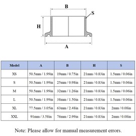 Stainless Steel Tri-Clamp with Gasket, Heavy Duty Pipe Clamp, Hose Connector, Tension Clamp for Bathroom, Kitchen(XXL)