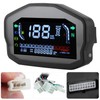 Universal Motorcycle Speedometer, Modification Motorcycle LED Tachometer Digital Odometer Fuel