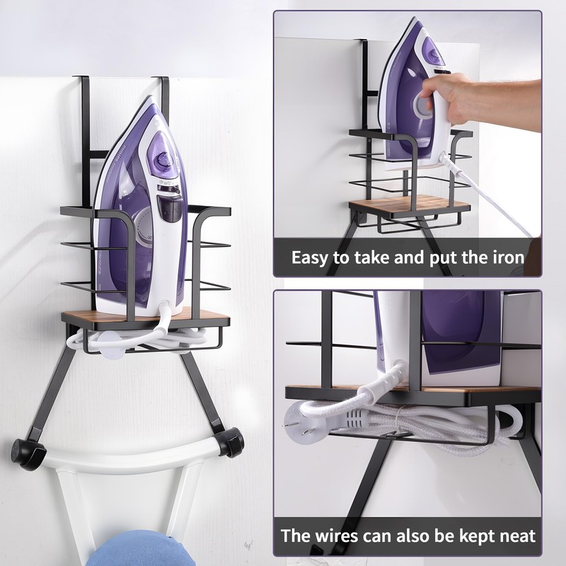 AIDILI Over the Door Ironing Board Holder - Iron Board