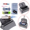 IGNPION Men's Hanging Travel Toiletry Wash Bag (Grey)