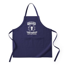 CafePress Medical Biller Profession Solve Probl Apron (Dark) Kitchen Apron with Pockets, Grilling Apron, Baking Apron