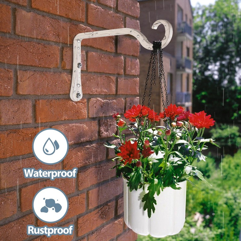 BOLITE Plant Hangers, 6 Inch Hanging Plant Brackets Outdoor Indoor,