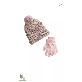 Pom Pom Girls Pom Beanie And Gloves Set