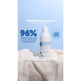 MooGoo Milk Shampoo – For Itchy, Dry, Eczema, Psoriasis & Dandruff Prone Scalps – SLS, Silicone, Sulfate & Paraben Free - Natural & Gentle Formula – 500ml / 16.9 fl.oz.