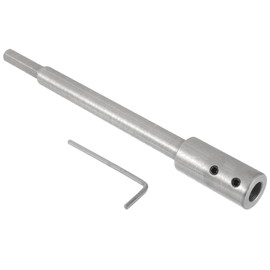 HUAREW 7 Inch Forstner Bit Extension for Adding Over 5-3/4 inches of Drilling Depth to Your 3/8" Round Forstner Bit, Suitable for Process Wooden Furniture,Timber etc
