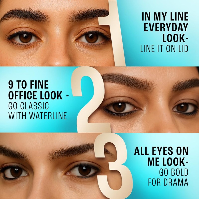 Lakme Eyeconic Kajal, Deep Black, 0.35g