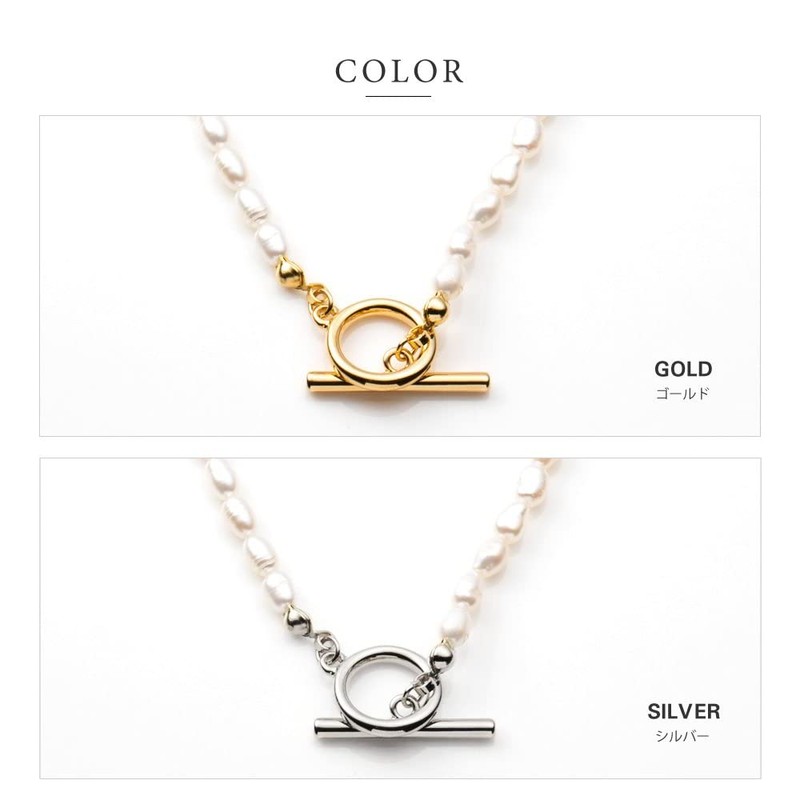 Cream Dot Necklace, Women's, Popular, Hypoallergenic, Nickel-free, 18K Coating, Short