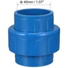 TOP-VIGOR 2Pcs PVC Pipe Fitting, 40mm Pipe Plumbing Fittings Union
