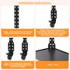 Chegulu 3" Storage Rack Caster Wheels, Storage Shelf Accessories Fit