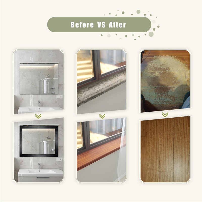 Besezx Wood Grain Tape, 2.4" X15', Self Adhesive Wood Grain