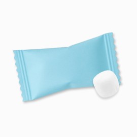 KIDU Pantry Buttermints - Individually Wrapped Mints - 13 oz Resealable Bag (Baby Blue)