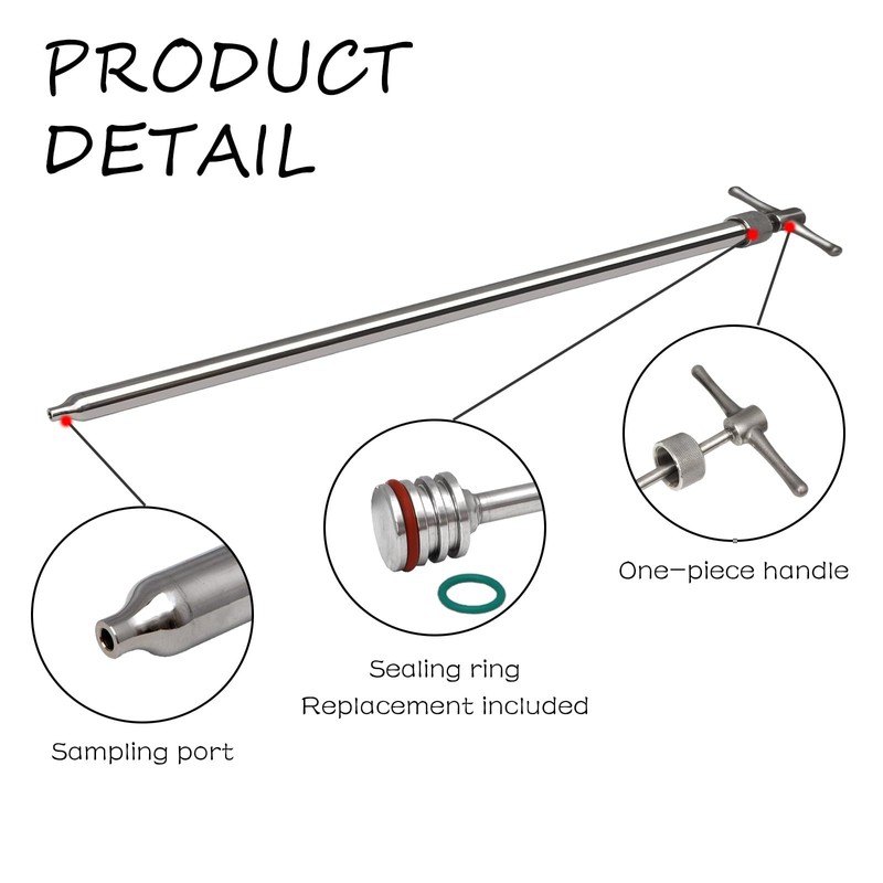 Drum Thief Sampler, These Stainless Steel Liquid Samplers are Designed
