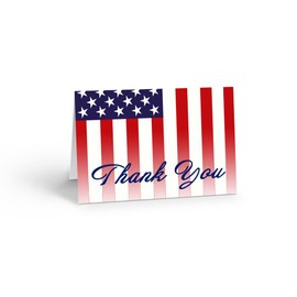 Stonehouse Collection Patriotic Note Card Assorted - 12 Boxed USA Variety Cards & Envelopes - American Flag (Patriotic Variety)
