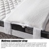 WIYETY White Mattress Holder Bed Bridge: Connects Two Mattresses Bed