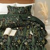 keensoft Queen Comforter Set - 3 Pieces Botanical Bedding Comforter