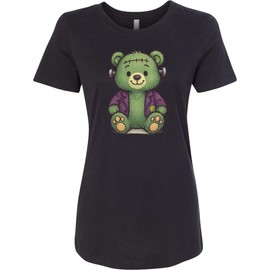 inktastic Cuddly Frankenstein Bear Cute Monster Women's T-Shirt Medium 0040 Black 4685f