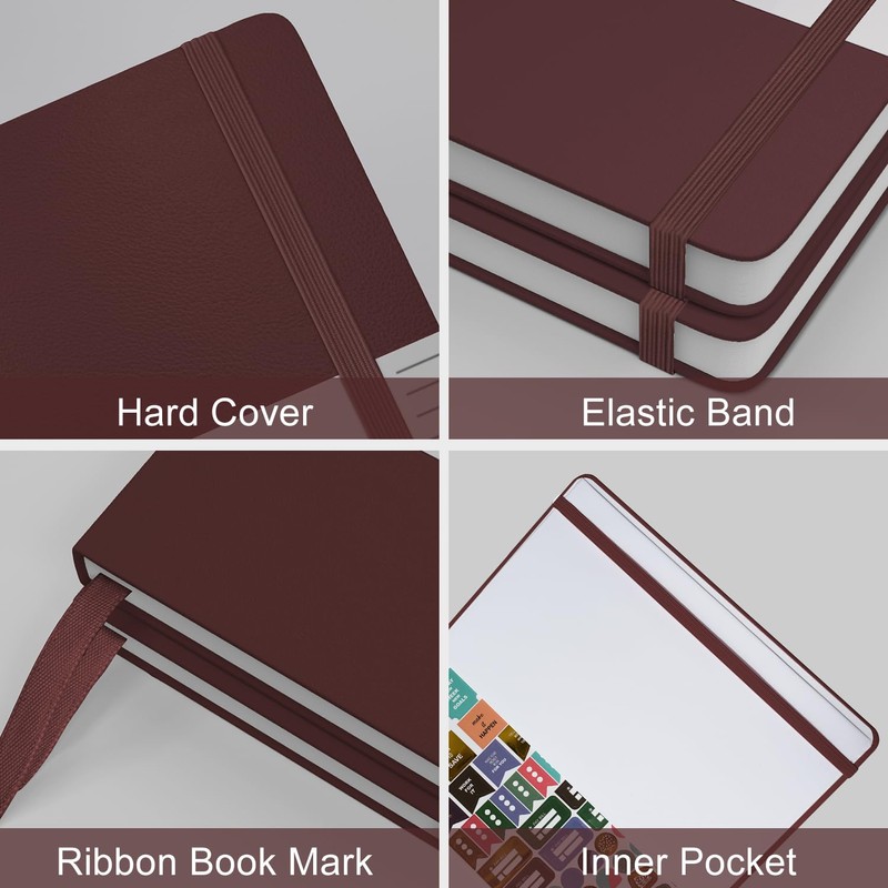 Dzhzal College Diary Lined Medium 5" x 7" A5, 160