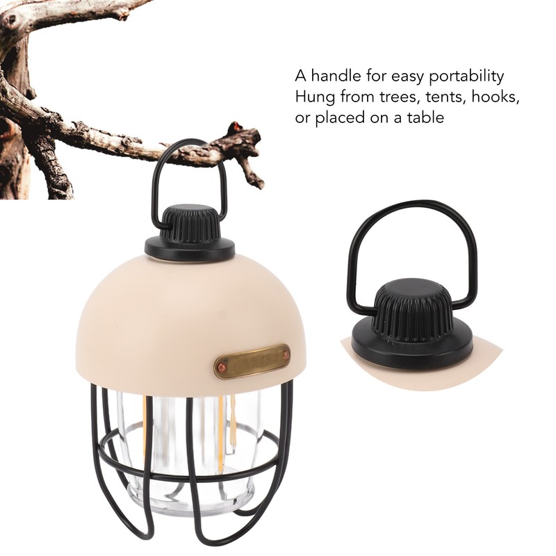 Camping Lantern Rechargeable 4500mAh Battery Powered LED Light 3 Modes
