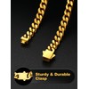 Gold Cuban Link Chain for Men, 5mm Miami Cuban Chain