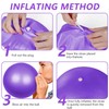 SHENGRUI Pilates Ball Soft Small Exercise Ball 25cm Anti-slip Inflatable