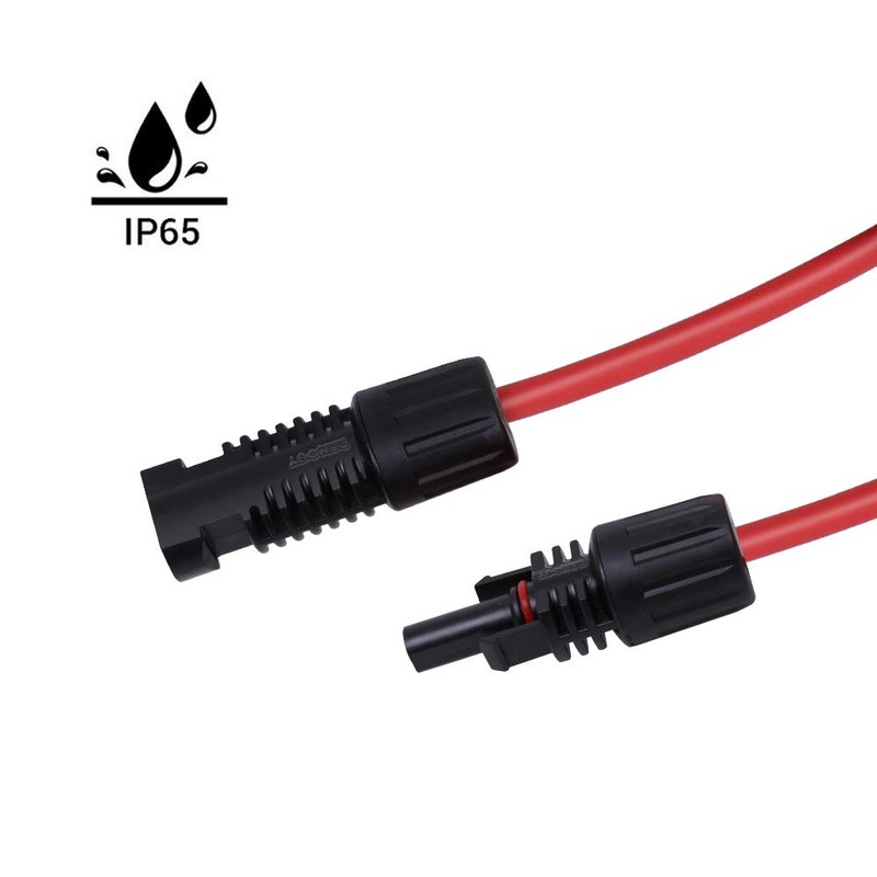 Renogy 20FT 10AWG Solar Panel Extension Cable with Male and