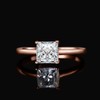 JewelryPalace Princess Cut 1ct Cubic Zirconia Solitaire Promise Ring Women's