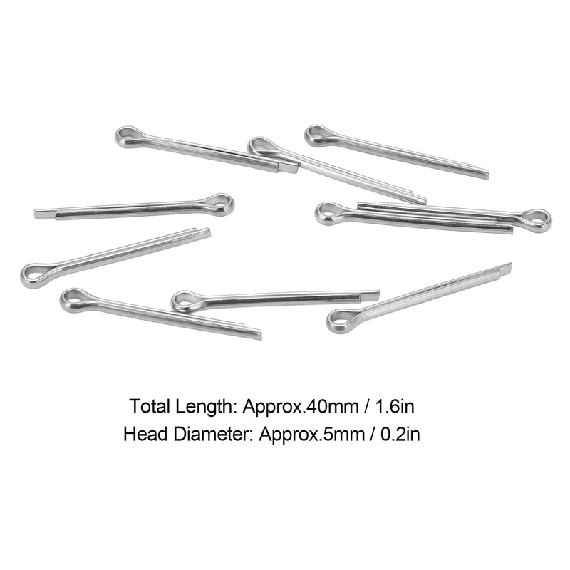 equlup Cotter Lock Pin, 10 Pcs Bike Disc Brake Pads